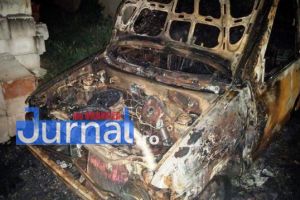 Autoturism mistuit de flăcări, la Goleşti
