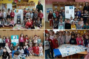 FOTO, VIDEO. Eminescu şi copiii, la Grădiniţa cu P.P. nr. 9, din Alba Iulia. Activităţi educative şi ecusoane cu portretul marelui poet, pentru fiecare copilaş