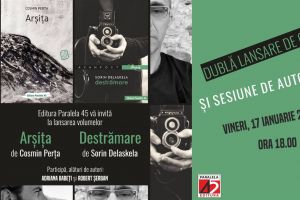 Scriitorii Cosmin Perţa şi Sorin Delaskela vin pentru o dublă lansare de carte la Timişoara