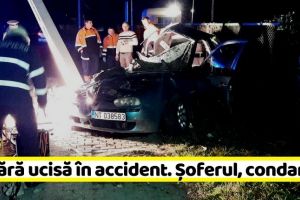 NEAMȚ: Accident mortal în Piatra-Neamţ. Șoferul, condamnat la închisoare, s-a predat