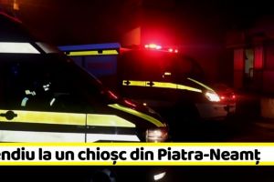 NEAMȚ: Incendiu la un chioşc din Piatra-Neamţ (FOTO)