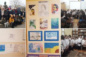 FOTO| Poetul Mihai Eminescu omagiat în Alba Iulia la şcoala care îi poartă numele: ”Urmând paşii lui Eminescu”