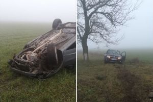Judetul Constanta: Accident rutier pe DN 38, intre Topraisar si Amzacea. Doua masini au iesit de pe carosabil. Un autoturism, rasturnat