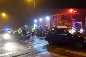 Accident rutier în Alexandria, la intersecţia străzilor Dunării cu Brâncoveanu
