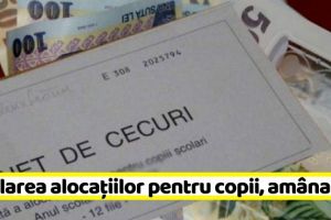 Dublarea alocaţiilor, amânată până la 1 august