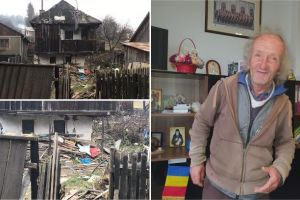 FOTO| APEL UMANITAR pentru un vârstnic din Câmpeni, a cărui locuinţă veche de 150 de ani, stă să se dărâme. Ioan Călin Andres: ”Apelez la oamenii buni care pot ajuta, să-i dăruim o casă nouă”