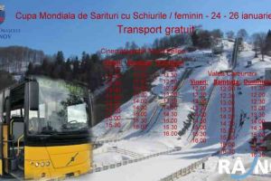 Transport gratuit la Cupa Mondială feminină de sărituri cu schiurile, de la Râşnov