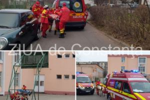 Interventie de urgenta la Constanta. Un copil a cazut de la etaj (galerie foto+video)       