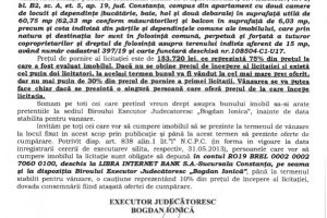 B.E.J. “Bogdan Ionica organizeaza licitatie publica in vederea vanzarii unui imobil din Navodari