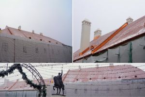 FOTO| Cum arată Palatului Principilor din Cetatea Alba Iulia, după reabilitarea şarpantei şi a învelitorii corpului principal