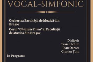 Concert, miercuri, la Sala Patria