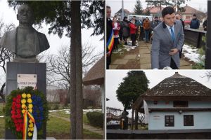 FOTO. Marele luptător pentru unirea tuturor românilor, dr. Vasile Lucaciu, comemorat la Apa
