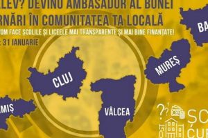 ”Școli curate” recrutează elevi – ambasadori pentru judeţul Mureş