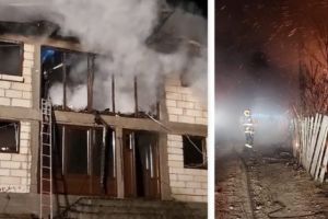 LEREŞTI, CASĂ DEVASTATĂ DE INCENDIU