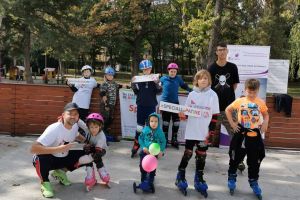 Tineri cu dizabilităţi intelectuale – demonstraţie pe role, la Timişoara