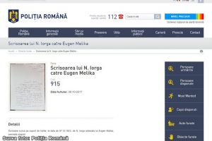 Infractiuni legate de serviciu“:  Scrisori semnate de Nicolae Iorga, disparute de mai bine de doi ani. Cine se ocupa de caz