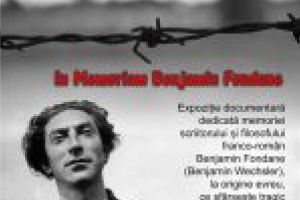 27 ianuarie 2020, Ziua Internaţională de Comemorare a Victimelor Holocaustului – Expoziţia documentară – In Memoriam Benjamin Fondane, la AMAN