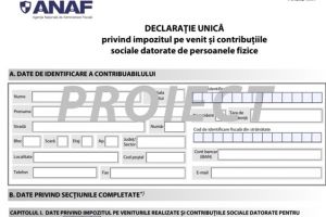 Declaraţia unică pe 2020, modificată. Ce schimbări aduce