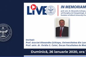 UMFST Live: In memoriam prof. univ. dr. Alexandru Șchiopu