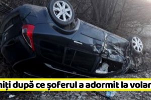 NEAMȚ: Accidentul din această dimineaţă: şoferul a adormit la volan (FOTO)
