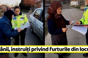 NEAMȚ: Bătrânii, instruiţi de poliţişti să nu cadă victime ale hoţilor (FOTO)