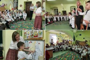 FOTO. Unitate în diversitate: Copiii maghiarilor şi românilor din Aiud au dat „mână cu mână” cu ocazia Micii Uniri, la Grădiniţa nr.2 din oraş