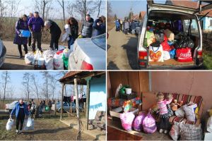 FOTO. Impresionant! Sătmărenii s-au unit şi au adus zâmbete pe chipul copilaşilor din Lazuri