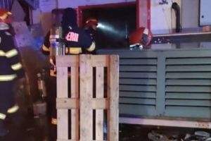 Incendiu la un supermarket din Calea Aradului din Timişoara