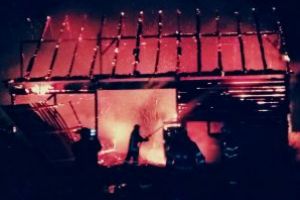 Incediu la o şură din Brateş