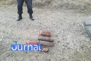 FOTO: Proiectile explozibile ridicate de pirotehnişti în trei localităţi din Vrancea