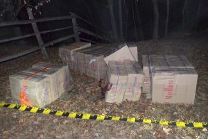 Transport de ţigări de contrabandă deturnat cu focuri de armă