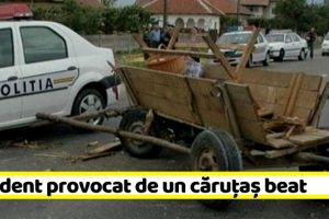 NEAMȚ: Accident provocat de un căruţaş beat