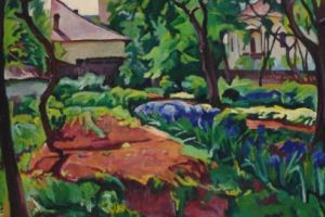 Expoziţia de artă transilvăneană. Ziffer Sándor, Peisaj din grădină, 1934