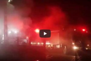 INCENDIU VIOLENT AZI-NOAPTE ÎN ARGEŞ