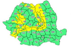 COD GALBEN de vânt puternic, din această seară, în judeţul Braşov!