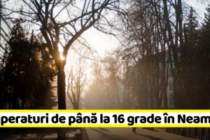 METEO: Temperaturi de până la 16 grade în Neamţ