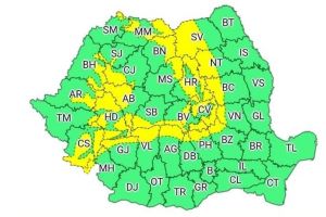 COD GALBEN în Alba: Vânt puternic cu rafale ce vor atinge 65 km/h, până la ora 11.00