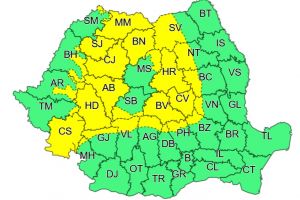 Se menţine avertizarea Cod Galben pentru zona montană a judeţului