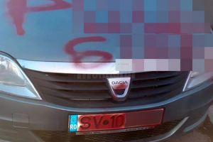 Maşinile a trei profesori, „pictate” cu mesaje obscene