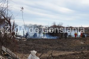 Incendiu in Constanta. Interventie de urgenta a pompierilor (galerie foto)  