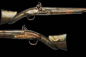 Arma de genunchi decorativă – exponatul lunii februarie la Muzeul Naţional al Banatului