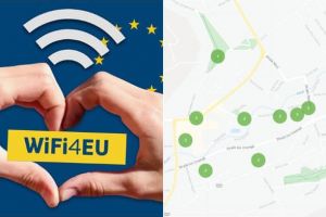 FOTO| Internet gratuit în spaţiile publice la Aiud: Finanţare de 15.000 de euro pentru implementarea sistemului WiFi4EU