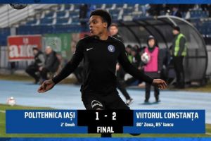 FC Viitorul a revenit de la 0-1 cu Poli Iasi, a castigat pe final si s-a intors pe loc de play-off