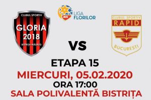 Bilete pentru meciul Gloria – Rapid din Liga Florilor
