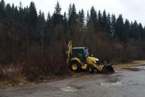 Fenomen de zăpor de gheaţă, ieri, pe pârâul Vale