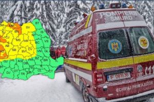 Mureş: Cod galben de vânt, ploi şi ninsori viscolite!