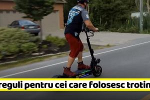 Noi reguli pentru cei care folosesc trotinete electrice