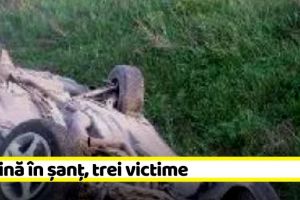 NEAMȚ: Maşină în şanţ, trei victime