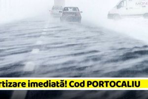 METEO: Avertizare imediată în Neamţ (5 februarie). Cod PORTOCALIU