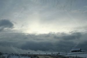 Cod portocaliu de vânt şi ninsori viscolite în Bistriţa-Năsăud